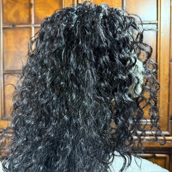 Pazazz PL-Sanya 28" Lace Front Wavy Color 1B Synthetic Wig - Picture 7 of 16